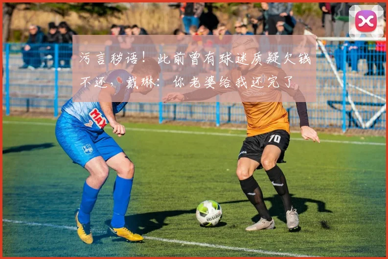 污言秽语！此前曾有球迷质疑欠钱不还，戴琳：你老婆给我还完了
